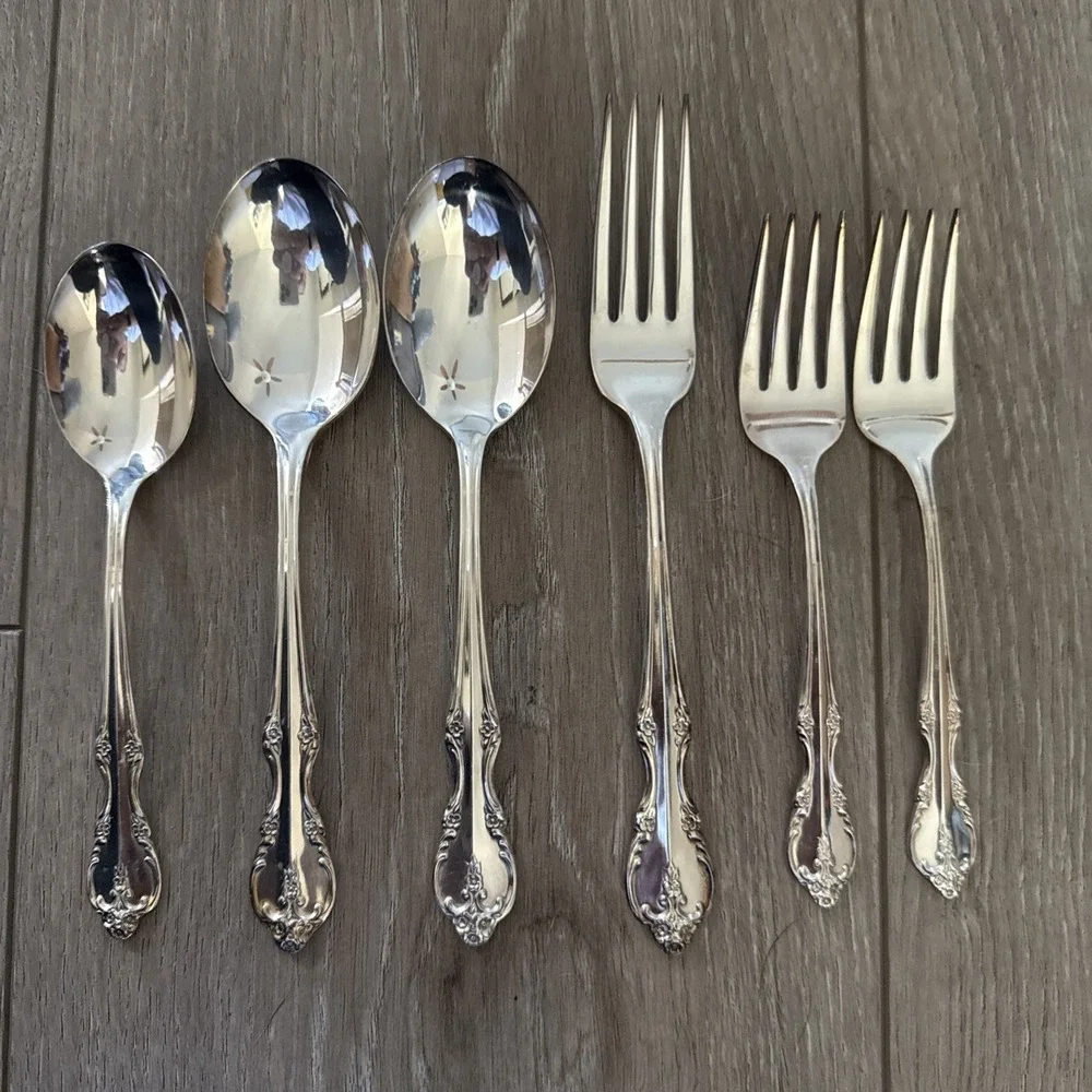Set of 6 International SOUTHERN SPLENDOR Silverplate Rogers & Bro 1962 Flatware
